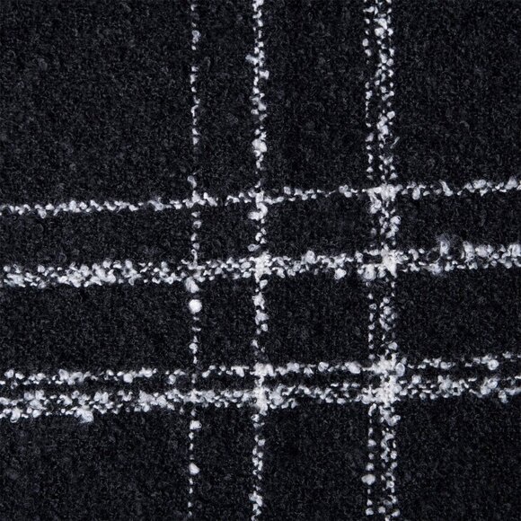 Women's dull Black Scarf Winter DoubleLayer Neck Warmer Knit Fleece Lined Circle - Picture 4 of 6